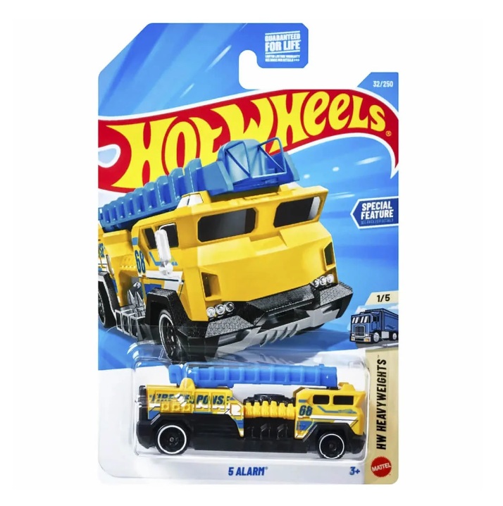 Mattel Hot Wheels - Heavyweights, 5 Alarm (1/5) JJK99 (5785)