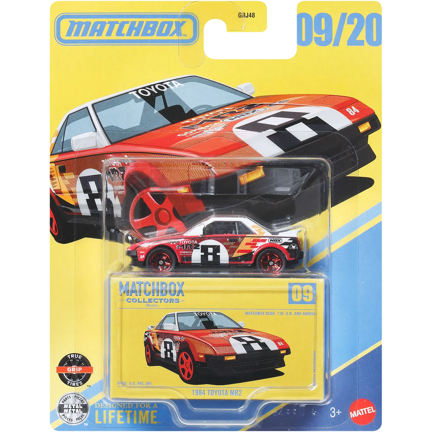 Mattel Matchbox – Collectors, 1984 Toyota Mr2 (9/20) JJW03 (GBJ48)