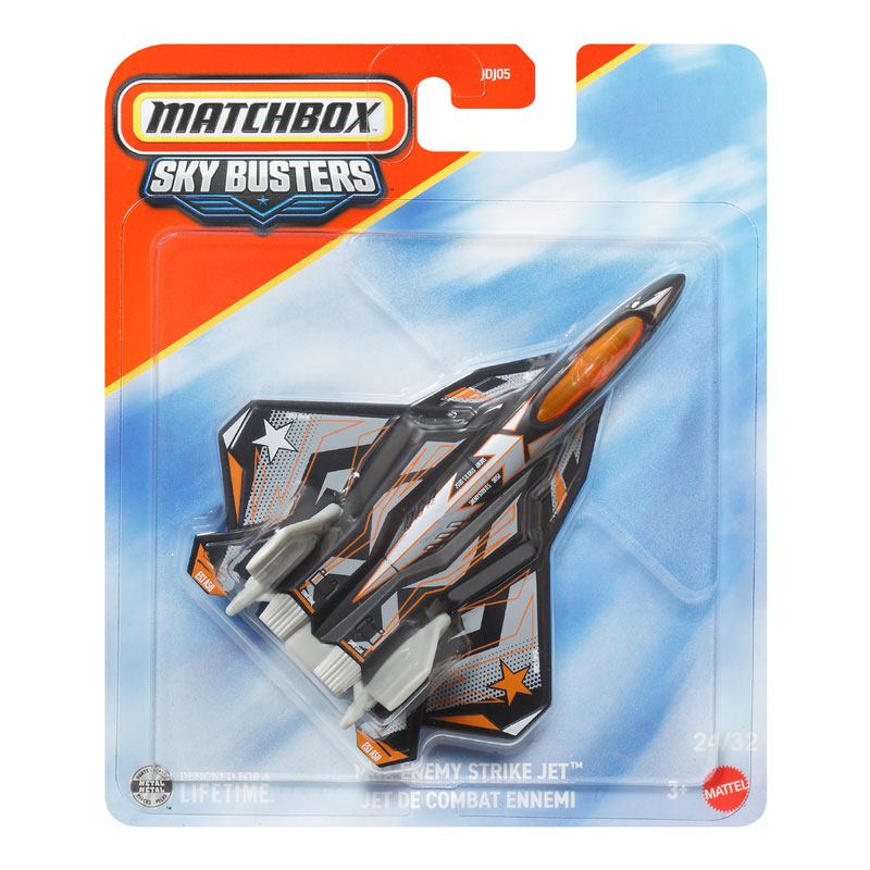 Mattel Matchbox - Sky Busters, MBX Enemy Strike Jet (24/32) JJW44 (JDJ05)