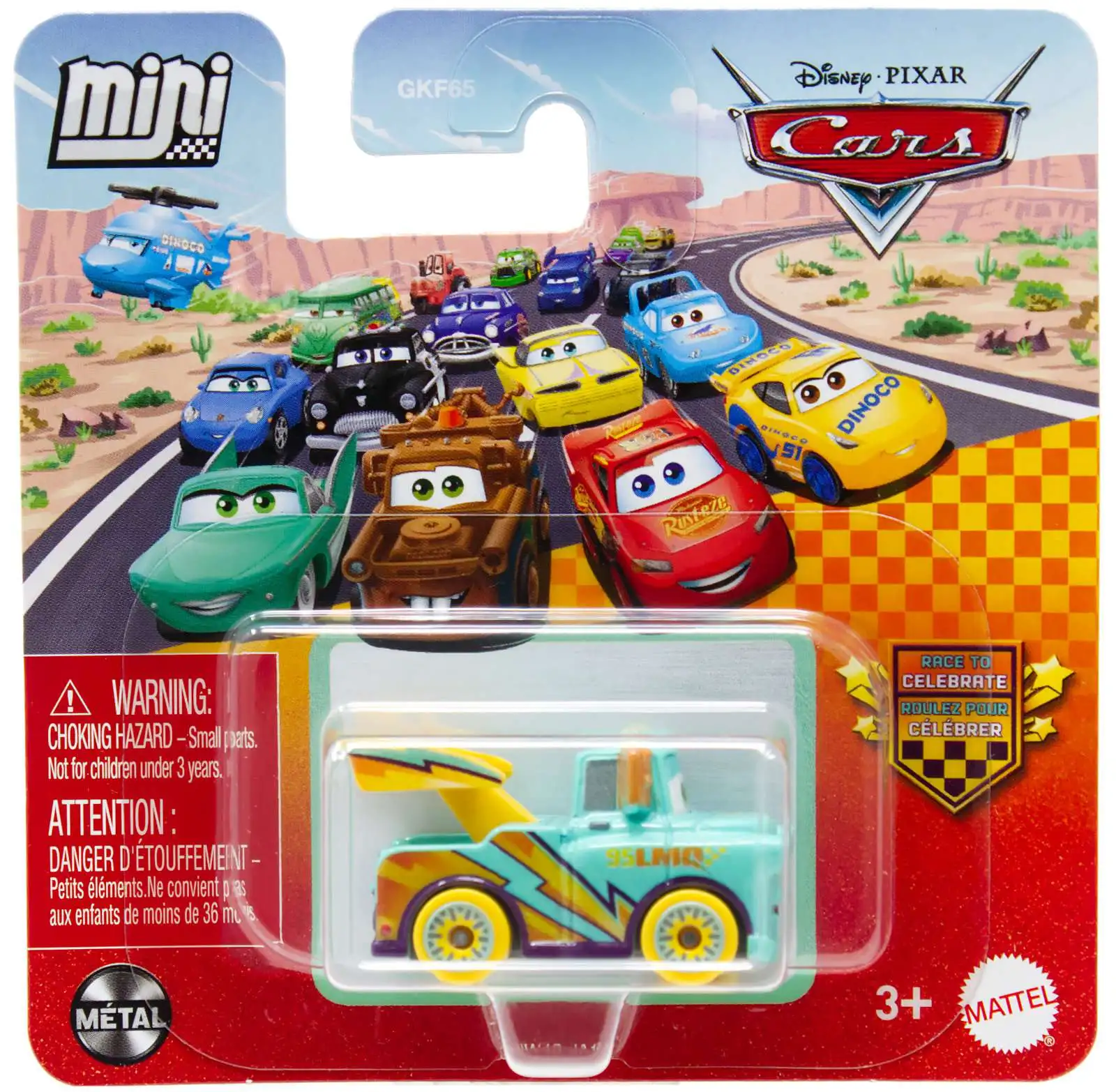 Mattel Cars - Mini Racers, Race To Celebrate, Mater JJW48 (GKF65)