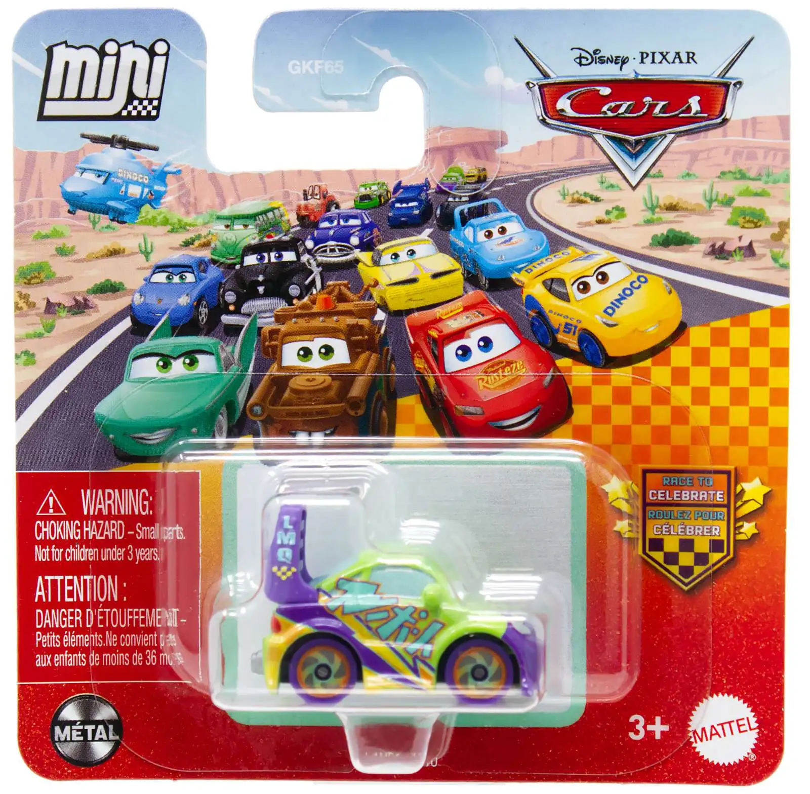 Mattel Cars - Mini Racers, Race To Celebrate, Wingo JJW50 (GKF65)