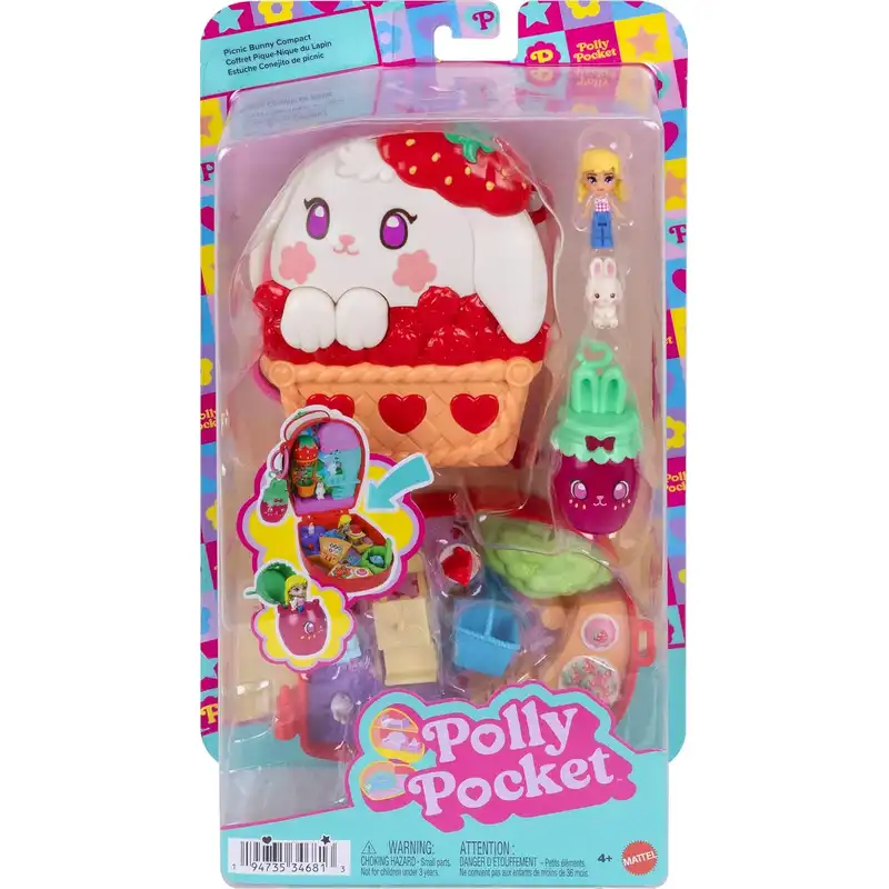 Mattel Polly Pocket - Picnic Bunny Compact JKC47 (JFG56)