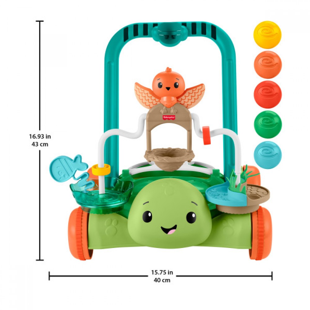 Fisher Price - Moves With You Turtle Walker JKD63