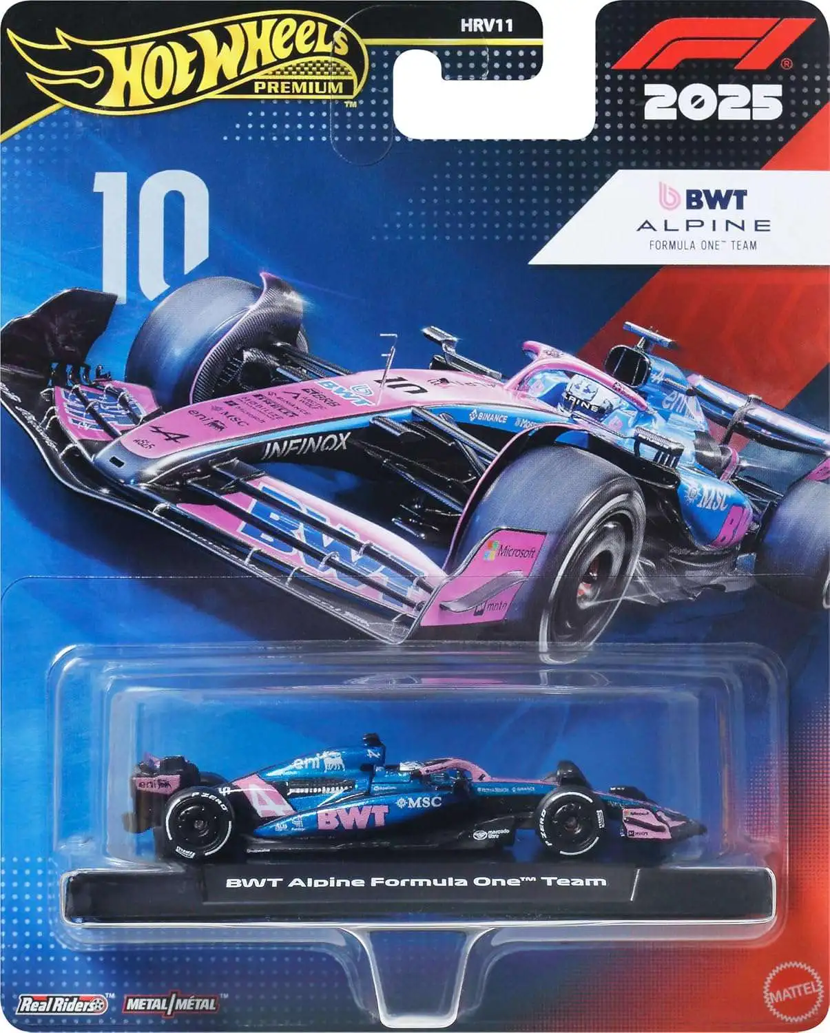 Mattel Hot Wheels - Premium, F1 BWT Alpine Formula One Team JKD82 (HRV11)