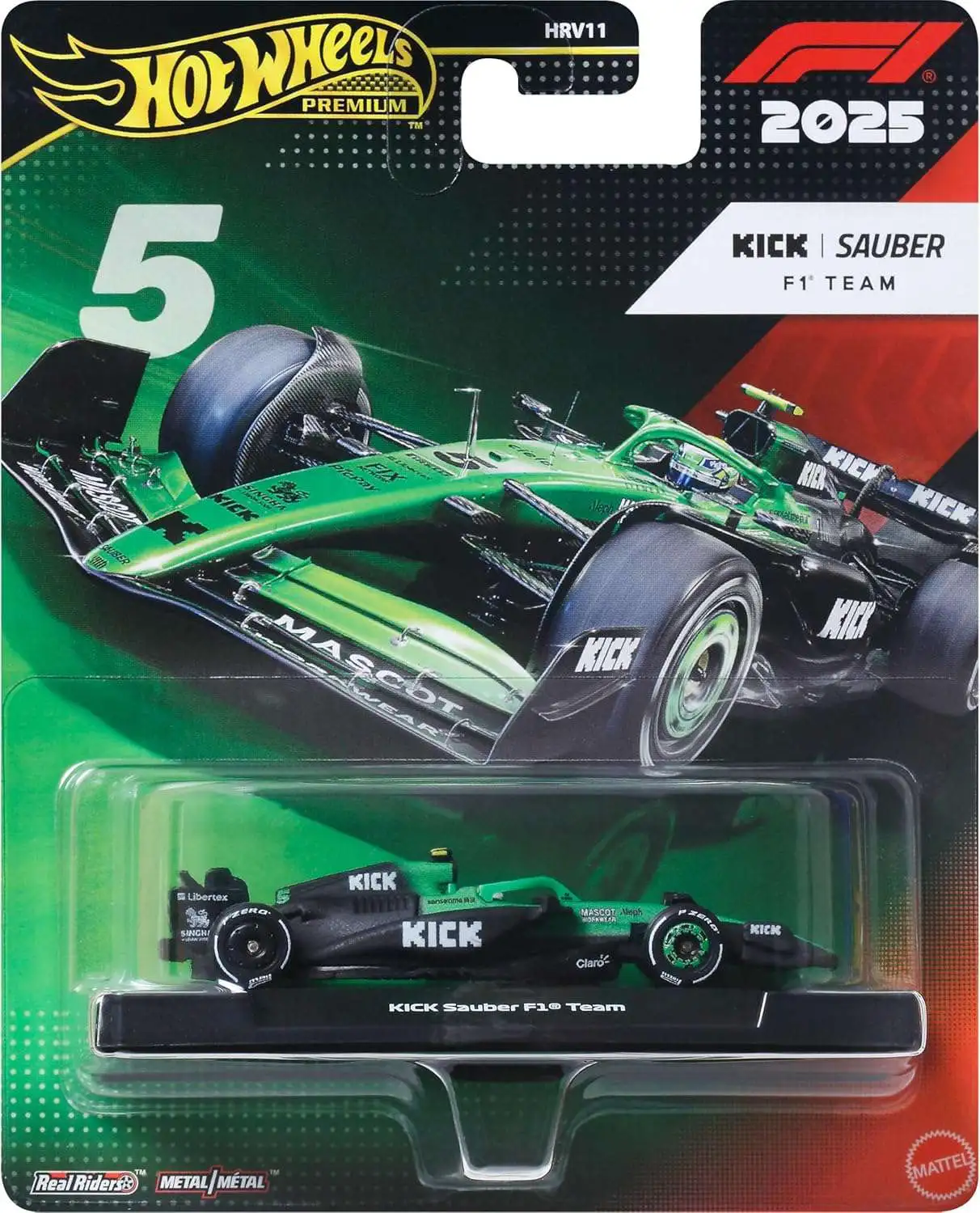 Mattel Hot Wheels - Premium, Kick Sauber F1 Team #5 JKD89 (HRV11)