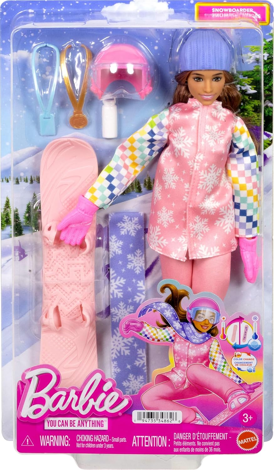 Mattel Barbie - You Can Be Anything, Snowboarder JKF78 (HRG41)
