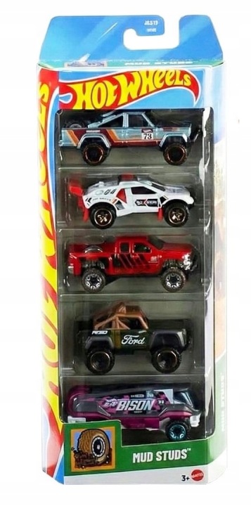 Mattel Hot Wheels – Αυτοκινητάκια 1:64 Σετ Των 5, Mud Studs JKG10 (01806)