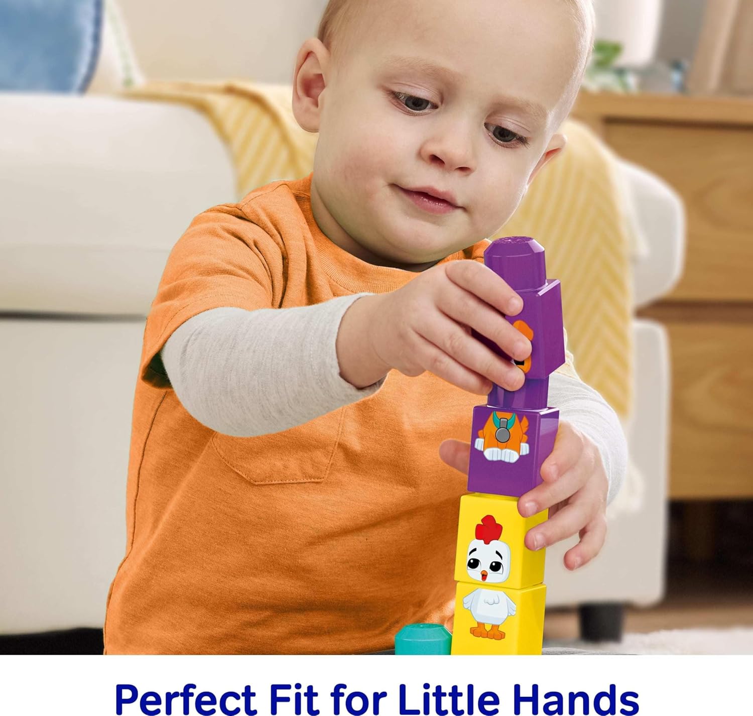 Fisher Price - Mega Bloks, First Builders, Bulid & Match Animal Tractor JKG33