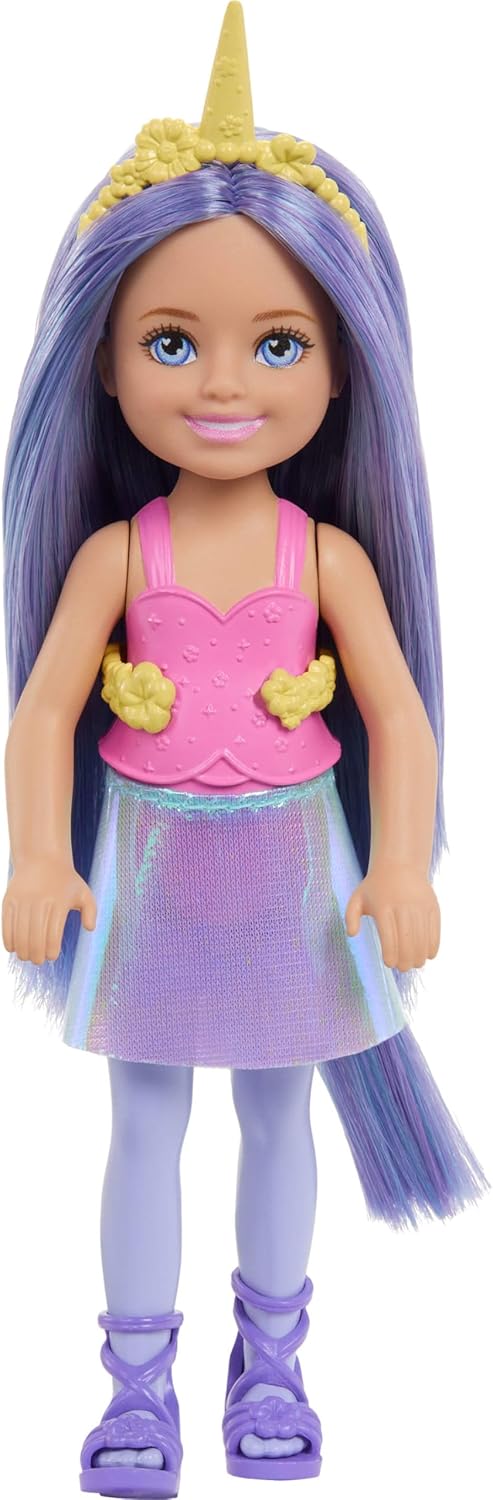 Mattel Barbie - Chelsea, Unicorn With Purple Hair JKH58 (JKH54)