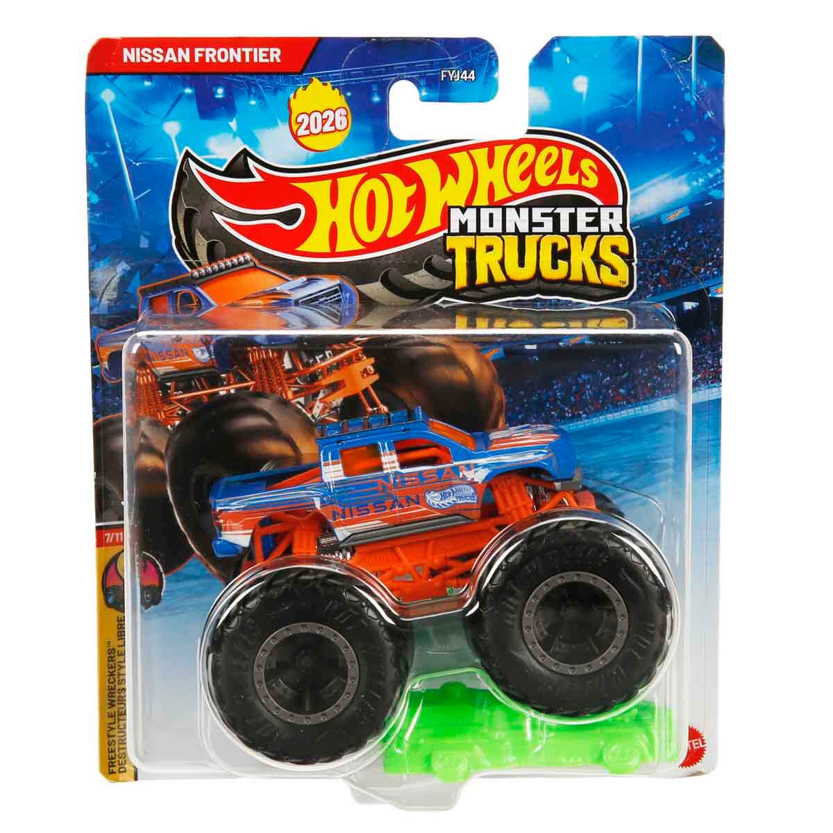 Mattel Hot Wheels - Monster Trucks, Freestyle Wreckers, Nissan Frontier JKJ82 (FYJ44)