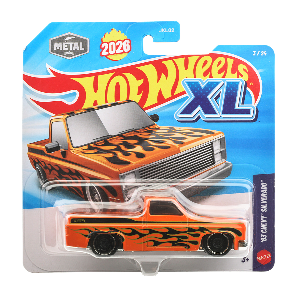 Mattel - Hot Wheels XL, ’83 Chevy Silverado (3/24) JKL06 (JKL02)