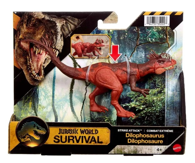 Mattel - Jurassic World Survival, Strike Attack, Dilophosaurus JKL67 (JGB77)