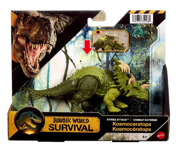 Mattel - Jurassic World Survival, Strike Attack, Kosmoceratops JKL69 (JGB77)