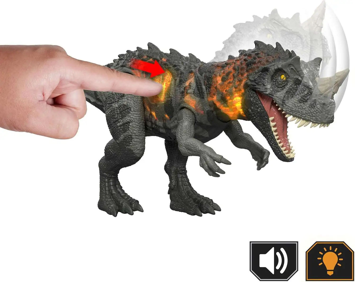 Mattel Jurassic World - Survival Wild Roar, Ceratosaurus JKL77 (JGB87)