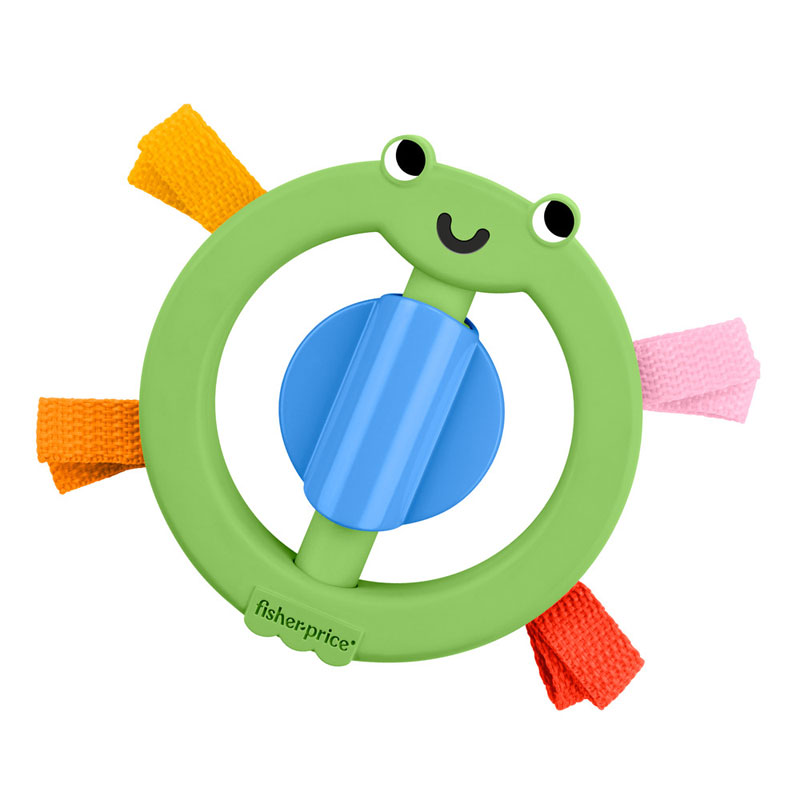 Fisher Price - Κουδουνίστρες Ζωάκια, Πράσινο Βατραχάκι JKW55 (JKW53)