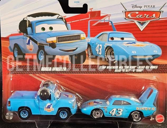 Mattel Cars - Σετ Με 2 Αυτοκινητάκια, Roger Wheeler And Strip Weathers Aka ‘The King’ JKW73 (/DXV99/JVB27)