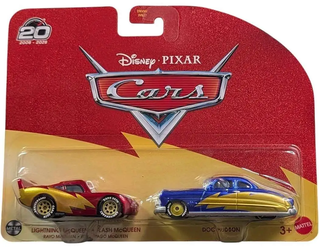Mattel Cars - Σετ Με 2 Αυτοκινητάκια, Lightning McQueen & Doc Hudson JKW77 (DXV99/JVB27)