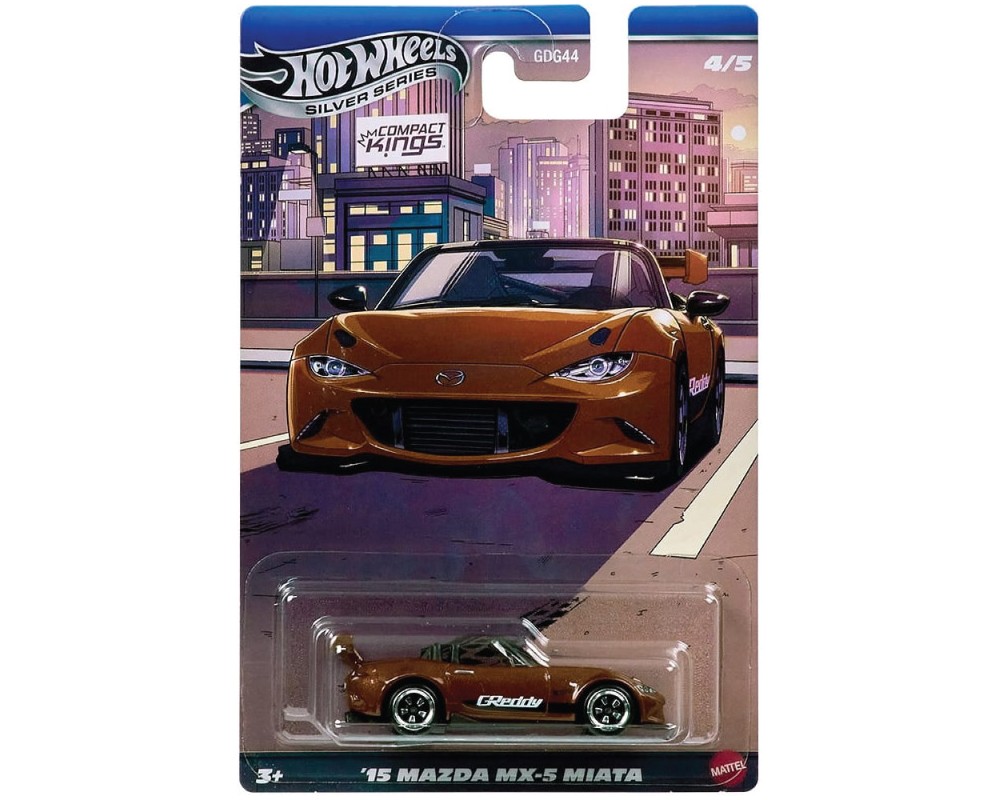 Mattel - Hot Wheels Silver Series, Compact Kings, '15 Mazda MX-5 Miata (4/5) JKX56 (JLT20)