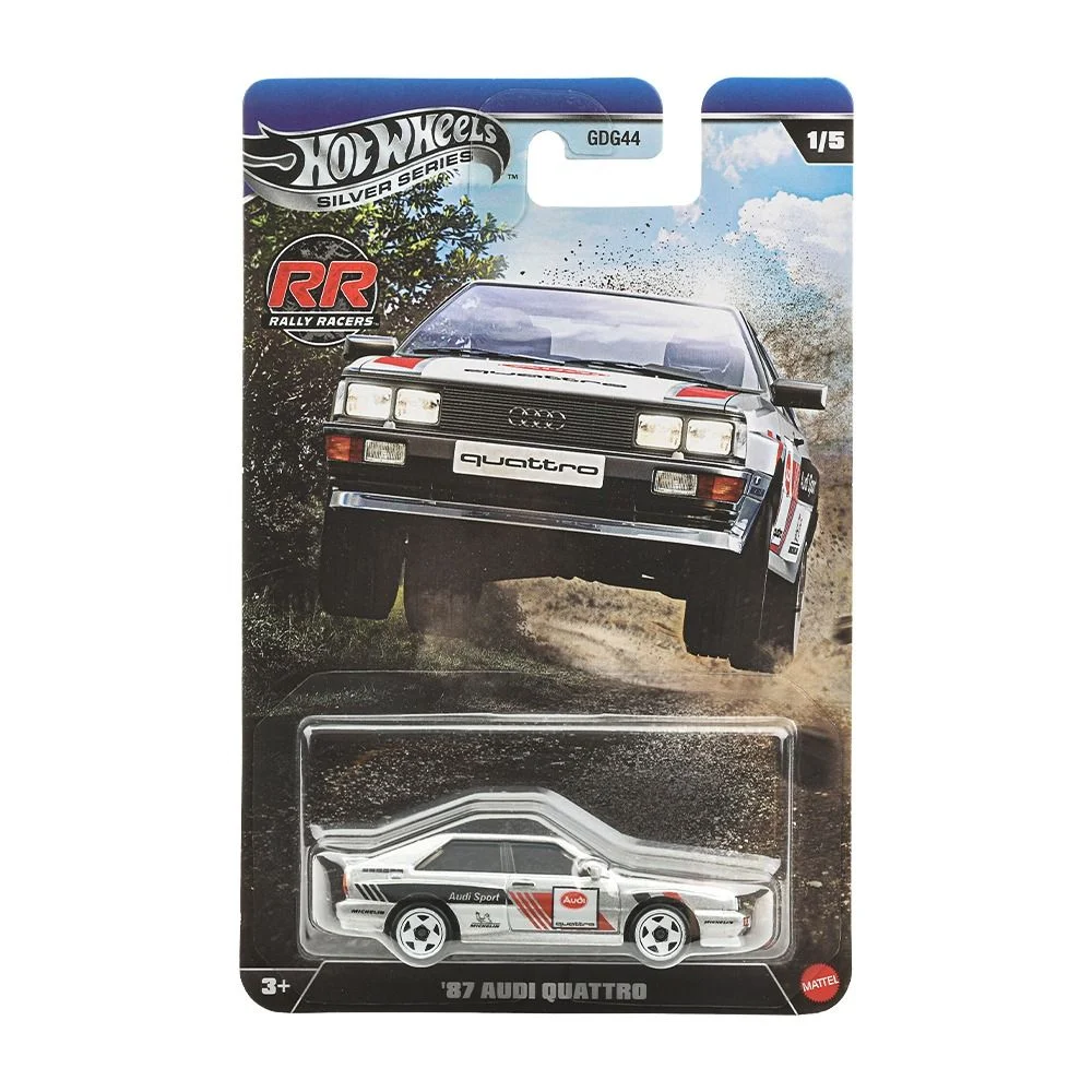 Mattel Hot Wheels - Silver Series, Rally Racers, '87 Audi Quattro (1-5) JKX61 (JLT21)