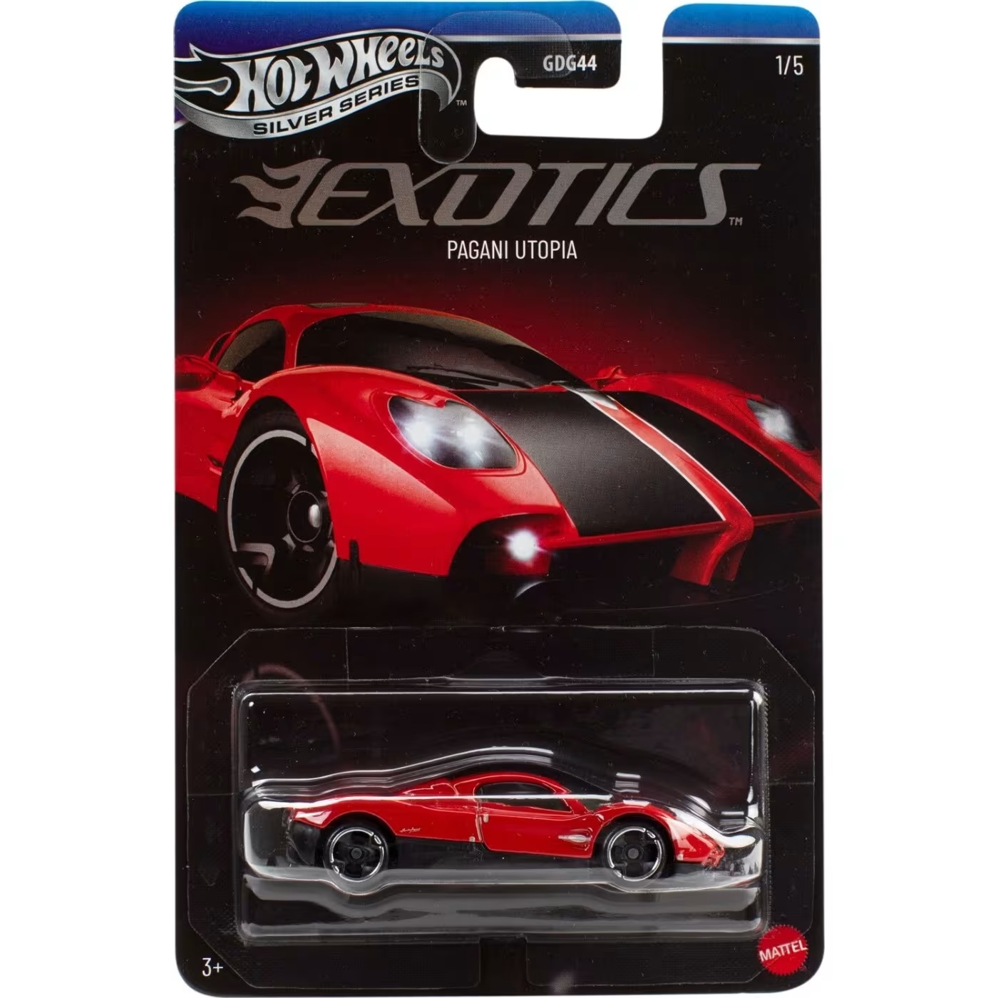 Mattel Hot Wheels - Silver Series, Exotics, Pagani Utopia (1-5) JKX76 (JLT23)
