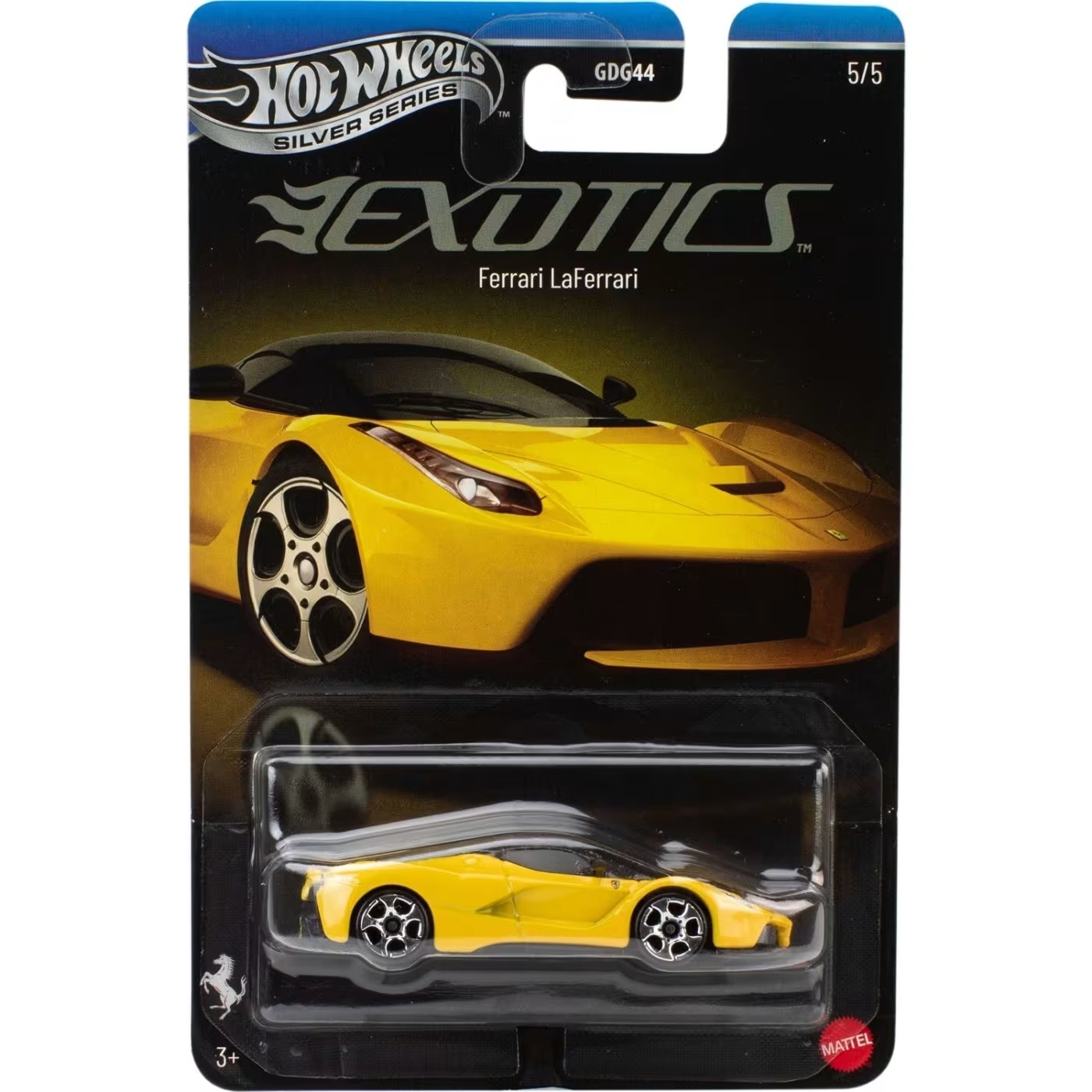 Mattel Hot Wheels - Silver Series, Exotics, Ferrari LaFerrari (5-5) JKX80 (JLT23)