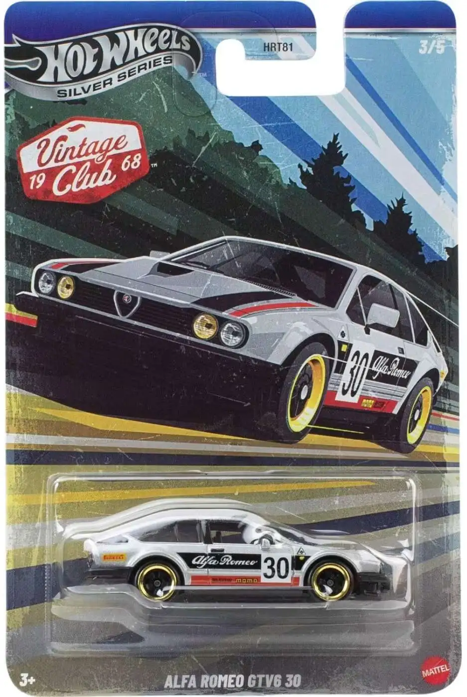 Mattel - Hot Wheels Silver Series, Vintage Club 1968, Alfa Romeo GTV6 30 (3/5) JKY30 (HRT81)