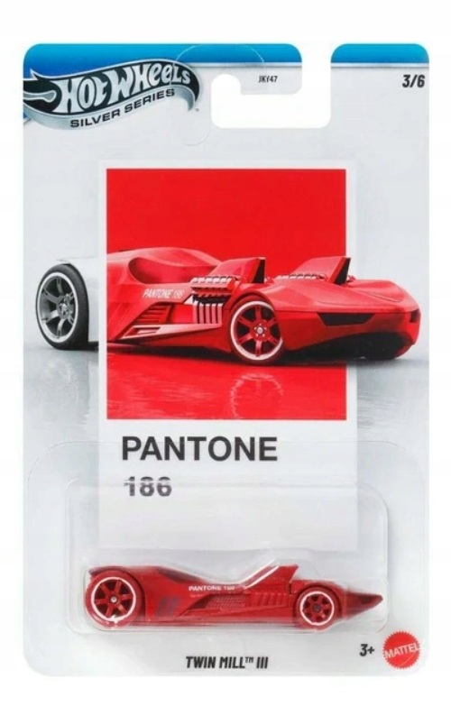 Mattel Hot Wheels - Silver Series, Pantone (186), Twin Mill III (3/6) JKY51 (JKY47)
