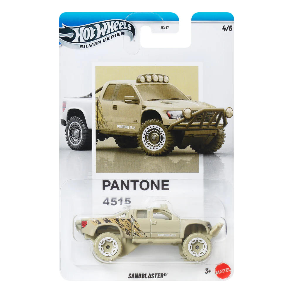 Mattel Hot Wheels - Silver Series, Pantone (4515), Sandblaster (4/6) JKY64 (JKY47)