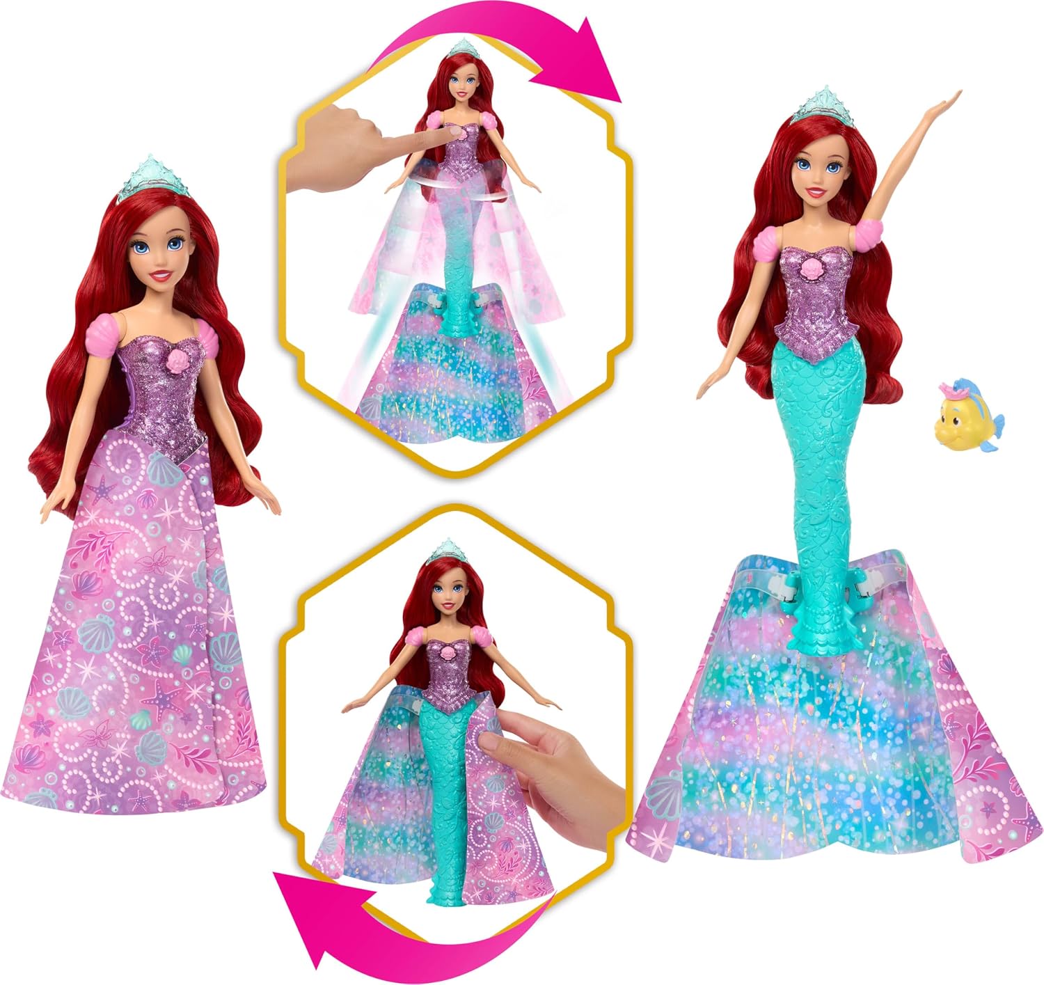 Mattel Disney Princess - Transforming Ariel JLK19