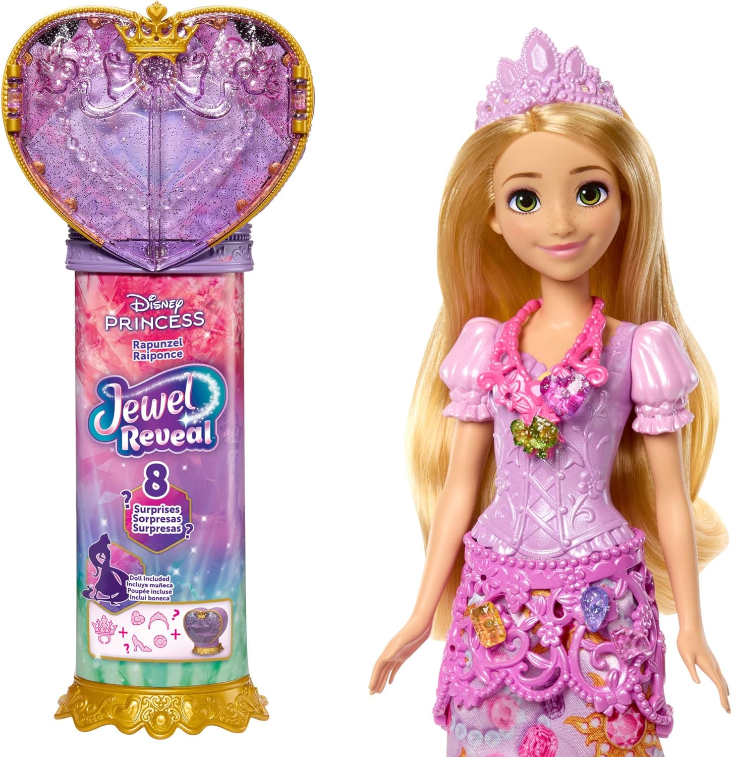 Mattel Disney Princess - Jewel Reveal, Rapunzel JLK28 (JHL48)