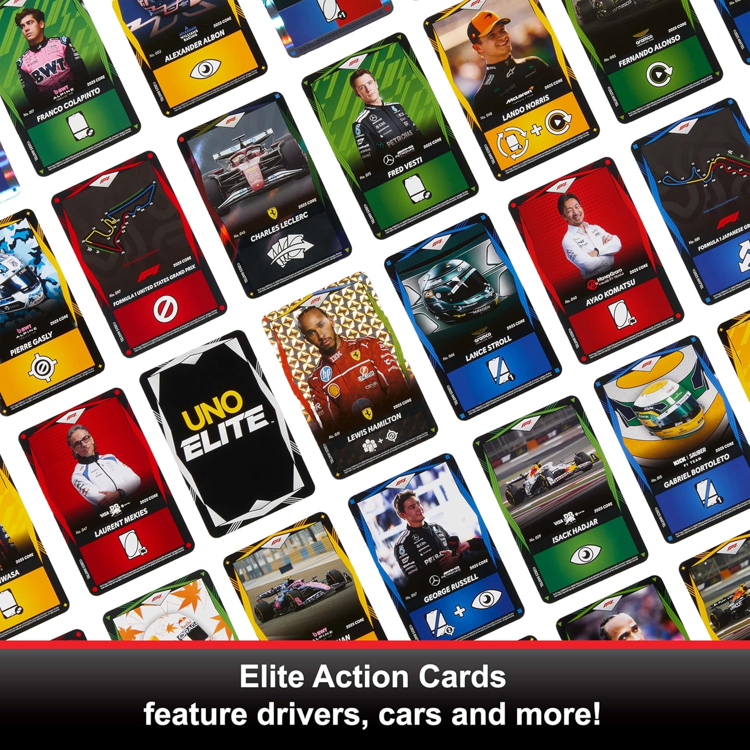 Mattel - Επιτραπέζιο, UNO Elite, Starter Pack, Core Edition, Formula 1 JLV42