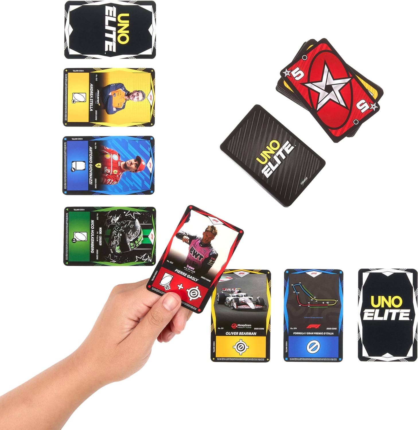 Mattel - Επιτραπέζιο, UNO Elite, Starter Pack, Core Edition, Formula 1 JLV42