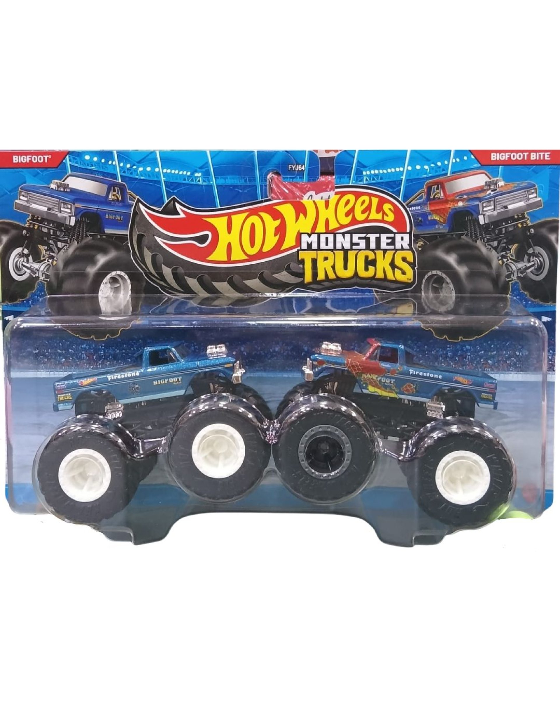 Mattel Hot Wheels - Monster Trucks, Demolition Doubles, Poo Poo Platter Vs Fruit Smasher JLV89 (FYJ64)