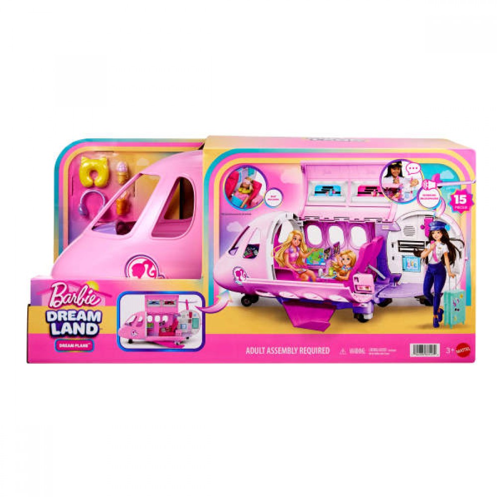 Mattel Barbie - Dream Land, Αεροπλάνο JLW92