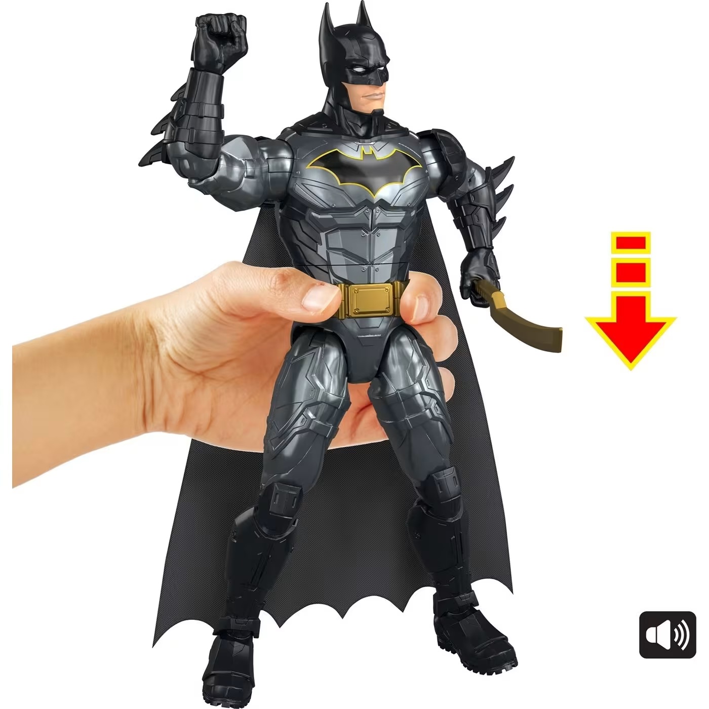 Mattel - DC, Super Villains, Crime Crusher Batman Με Ήχους Και Κίνηση JMD53