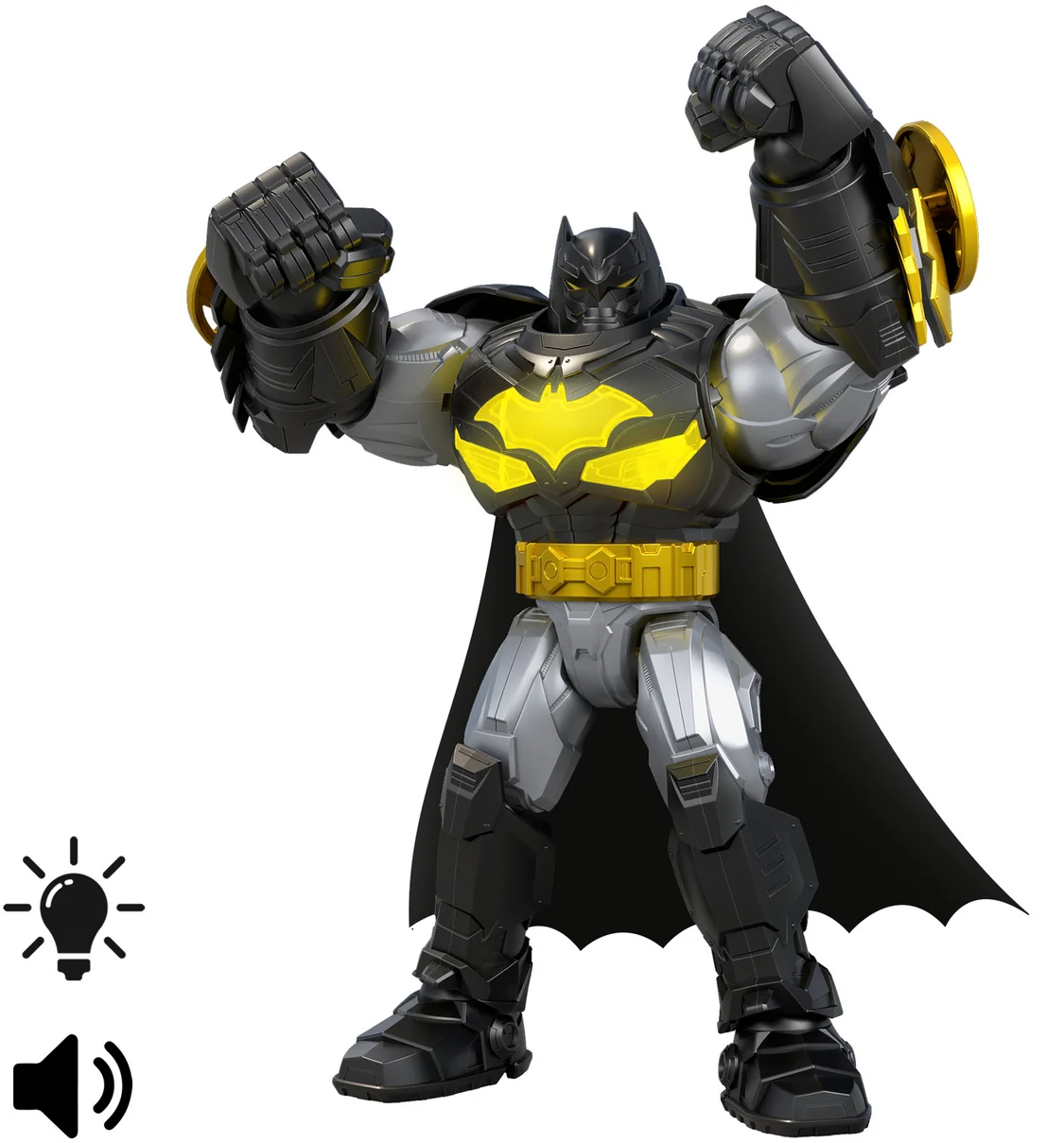 Mattel DC - Super Villains, Mech Suit Batman, Action Figure With Lights & Sound JMD86 (JMD85)