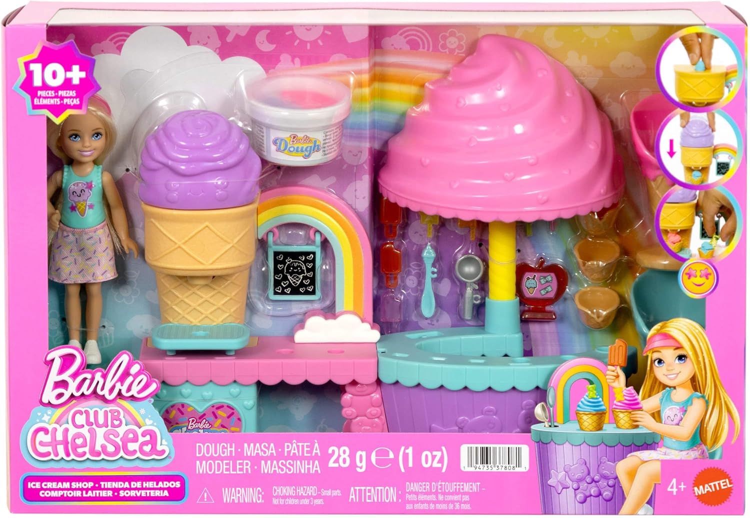 Mattel Barbie - Club Chelsea, Ice Cream Shop JMJ42