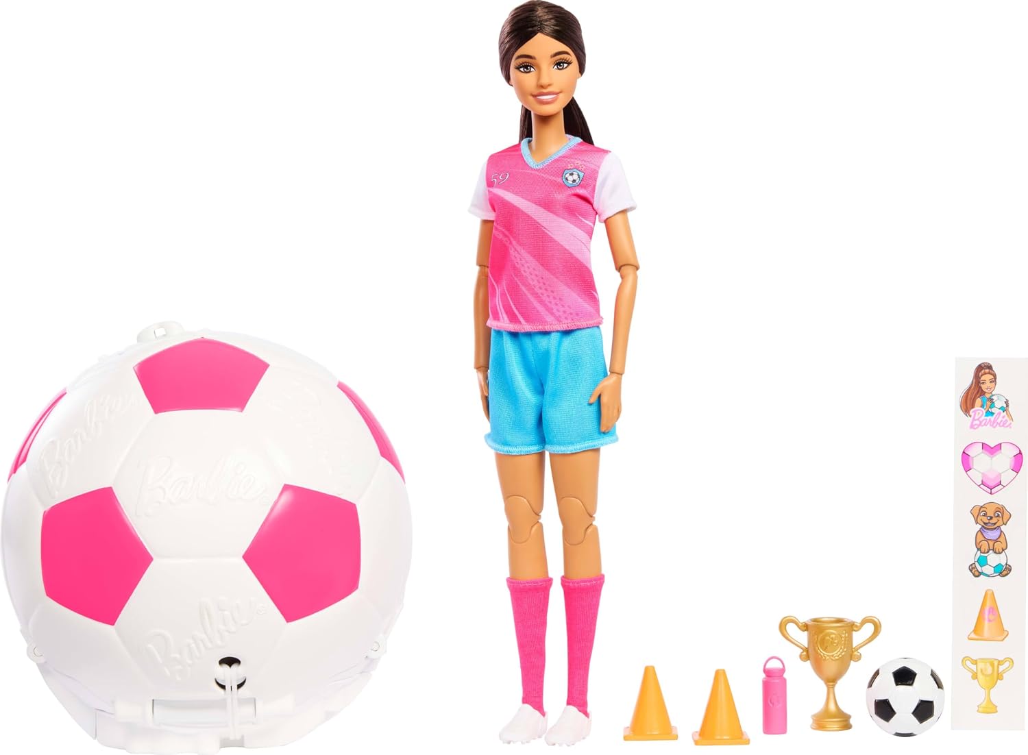 Mattel Barbie - Barbie Μπάλα Έκπληξη - Ποδοσφαιρίστρια JMK20