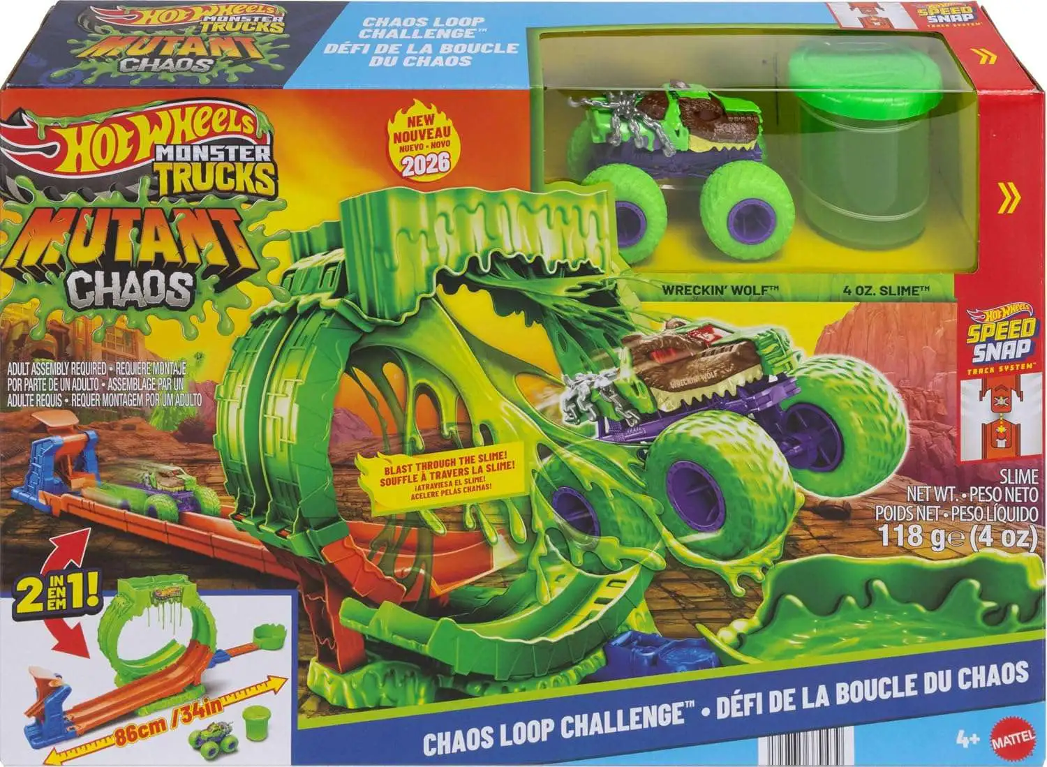 Mattel Hot Wheels - Mutant Chaos, Speed Snap, Chaos Loop Challenge JMK91