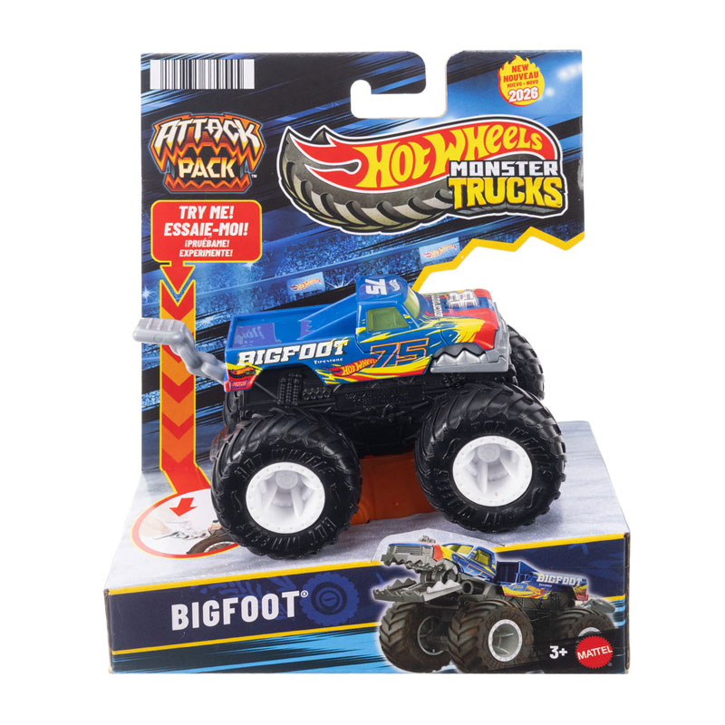 Mattel Hot Wheels - Monster Trucks, Attack Pack, Bigfoot JMK93 (JMK92)