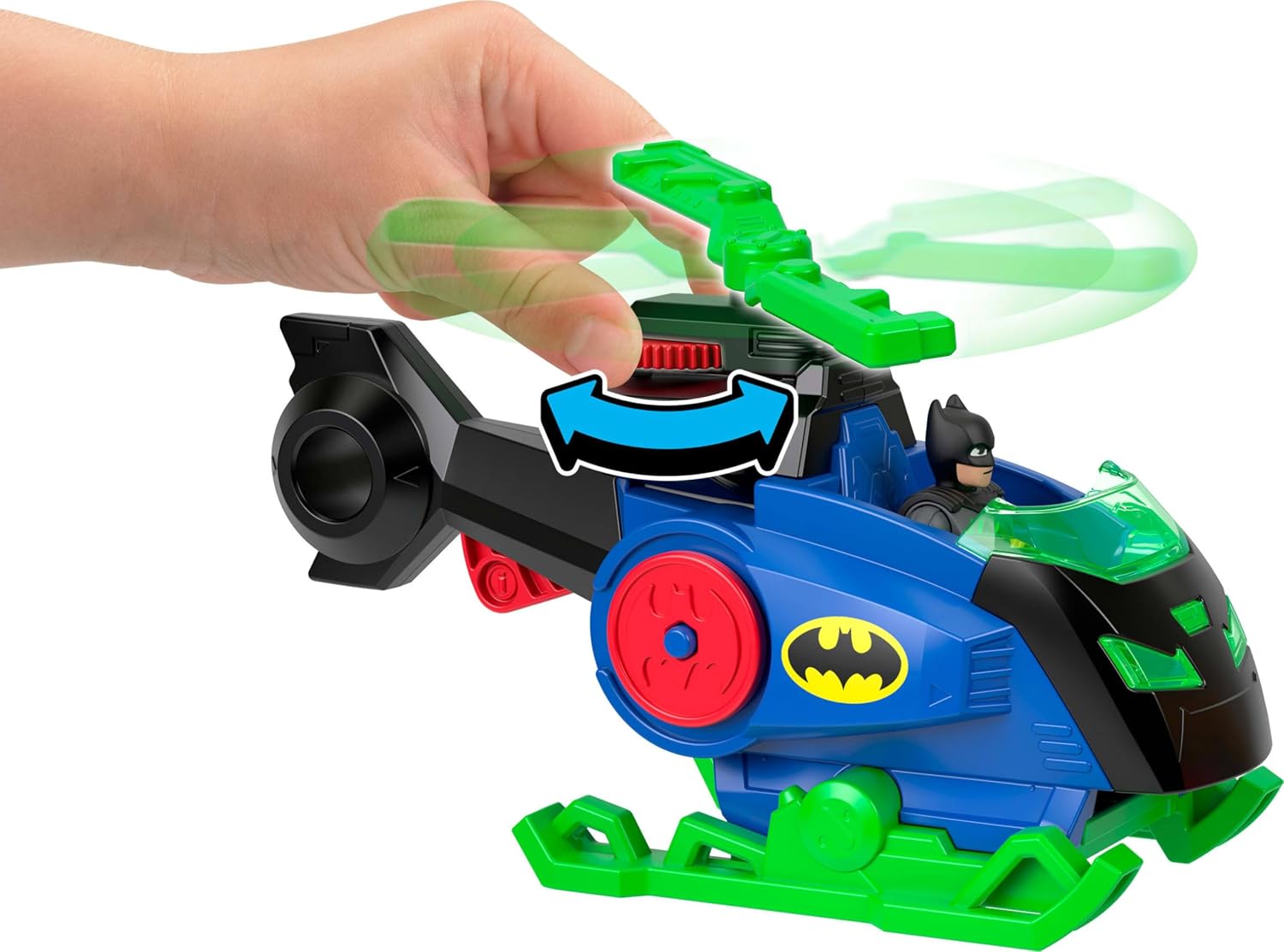 Fisher Price - Imaginext, DC Super Friends - Batcopter Vs Man-Bat Figures &Vehicle JML97