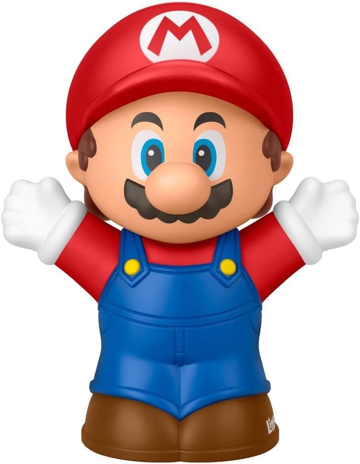 Mattel Super Mario - Little People Collector, Single Fig Classic Mario 7cm JMM05 (JHG64)