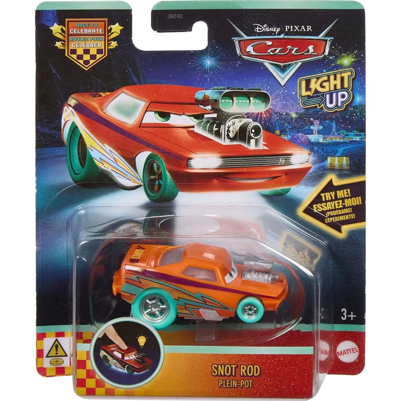 Mattel Cars - Light-Up, Snot Rod JMT48 (JMT42)