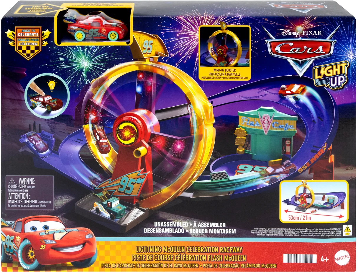 Mattel Cars - Trucks & Playsets Super Light-Up Track Set JMT57
