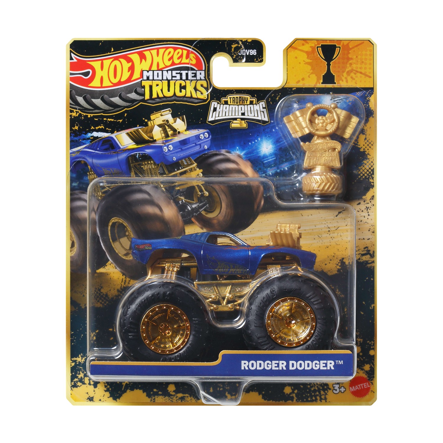 Mattel Hot Wheels - Monster Trucks, Trophy Champions, Rodger Dodger JMV71 (JDV96)