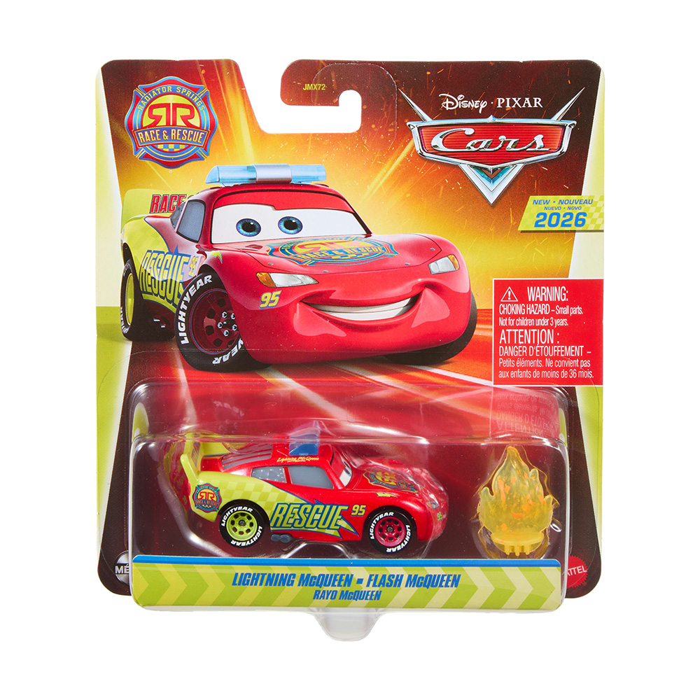 Mattel Cars - Radiator Springs Race & Rescue , Lightning McQueen Flash Mcqueen JMX73 (JMX72)