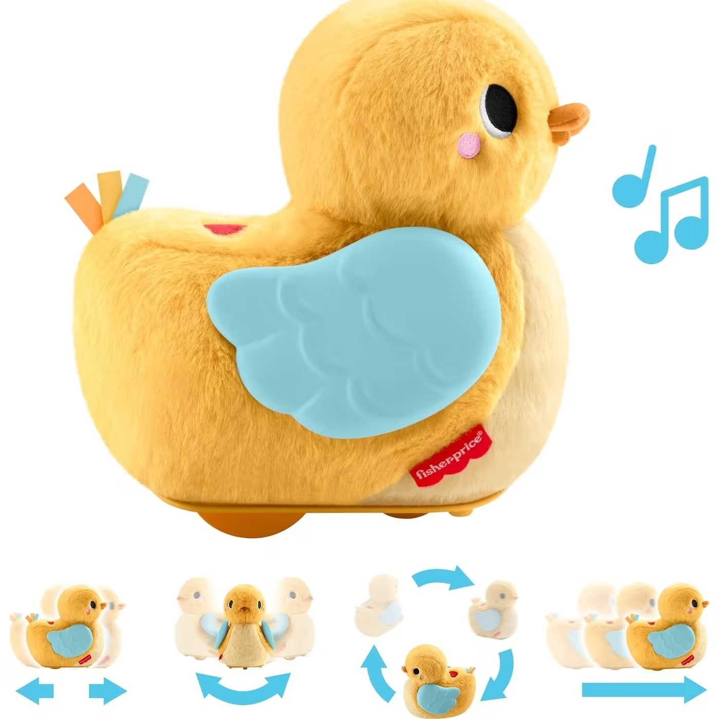 Fisher Price - Μαλακό Παπάκι Με Κίνηση Και Ήχους JMX99