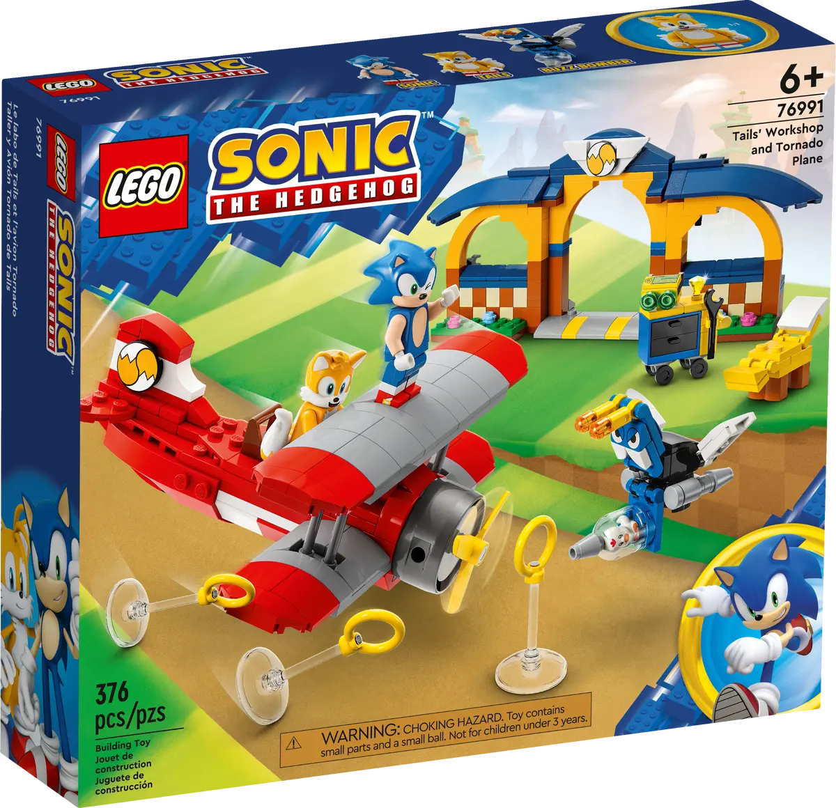 Lego Sonic The Hedgehog - The Hedgehog Tails' Workshop & Tornado Plane 76991