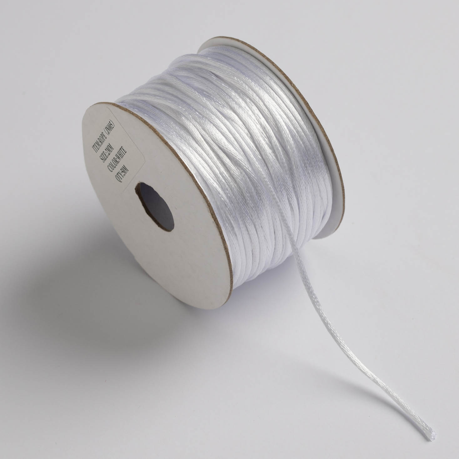 Kyriacou - Κορδόνι Σατέν Ποντικοουρά 2mmX50M White MSTXXXXX-XX2X50-01XXXX