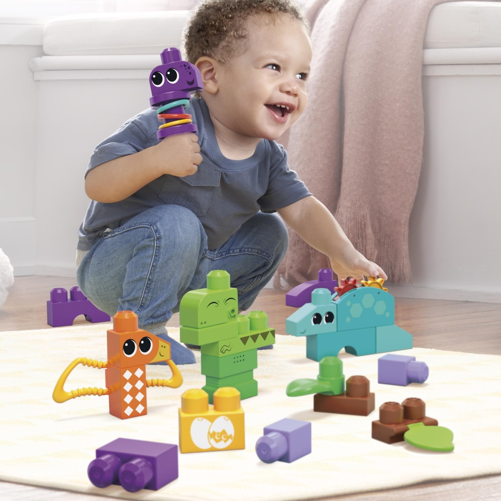 Fisher Price - Mega Bloks, Sensory Line, Δεινόσαυροι HKN43